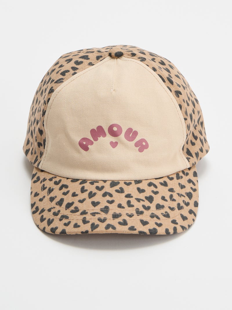 Gorra con estampado estilo béisbol Beige - Kiabi