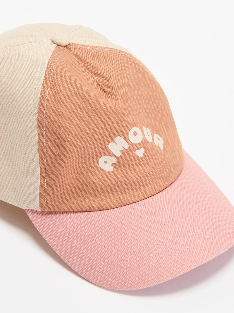 Gorra con estampado estilo béisbol Rosa - Kiabi