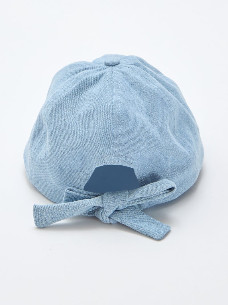 Gorra con lazo de fantasía en la parte trasera Azul - Kiabi