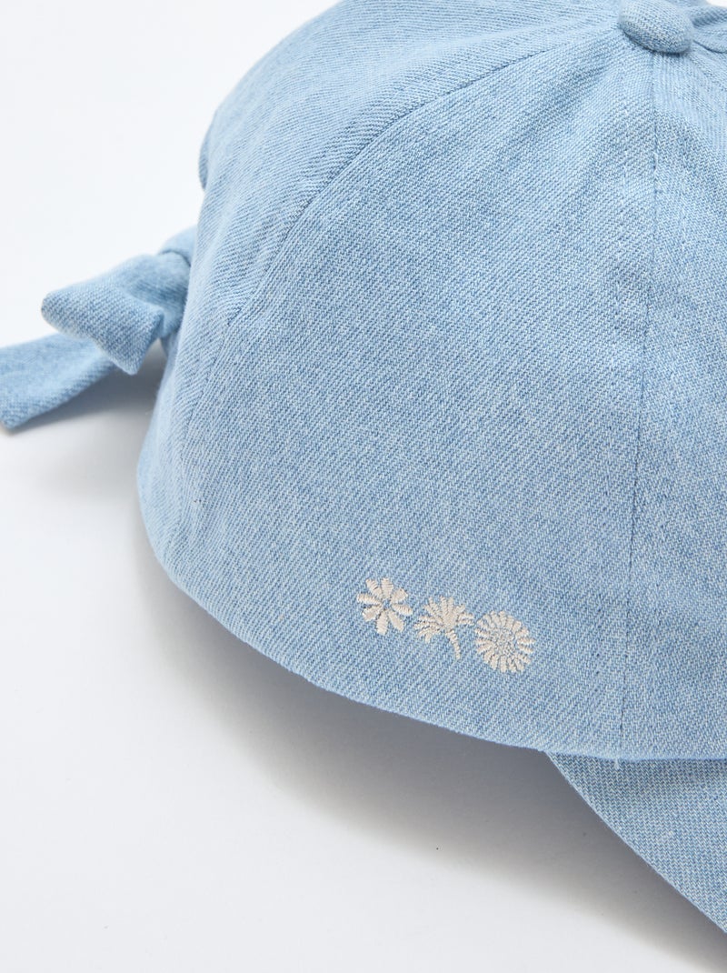Gorra con lazo de fantasía en la parte trasera Azul - Kiabi