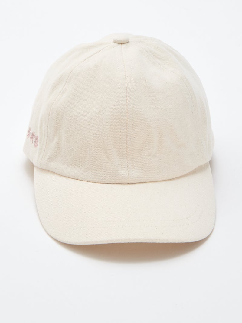 Gorra con lazo de fantasía en la parte trasera Beige - Kiabi