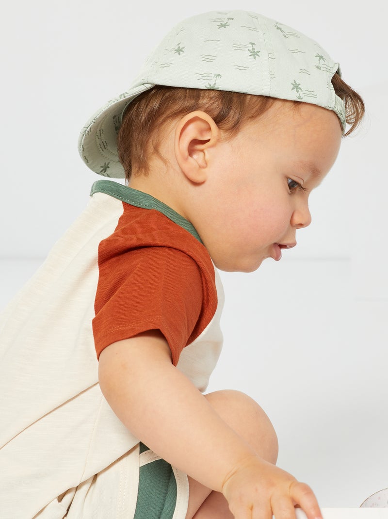 Gorra con motivo de 'palmeras' VERDE - Kiabi
