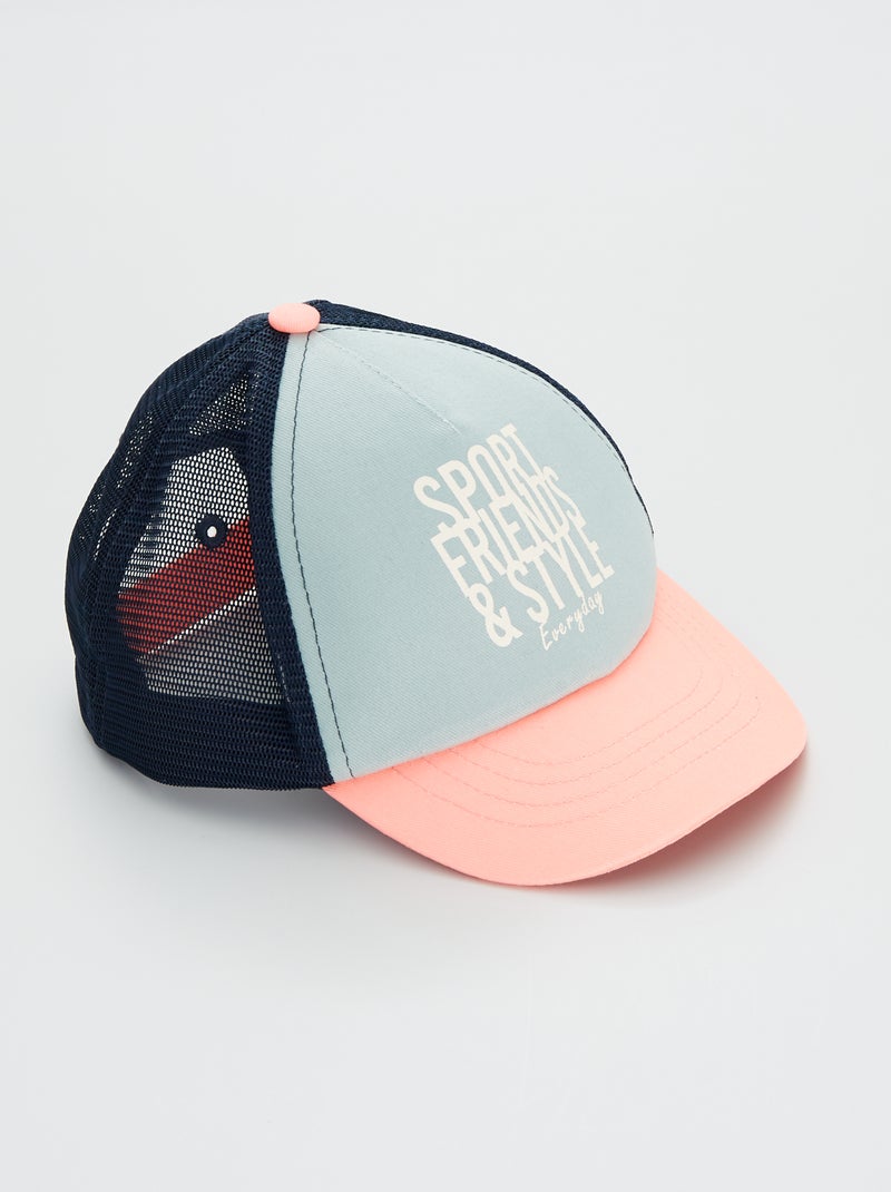 Gorra con rejilla VERDE - Kiabi