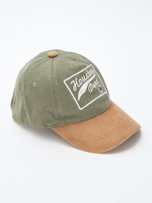 Gorra con visera de tejido de canalé - Kiabi