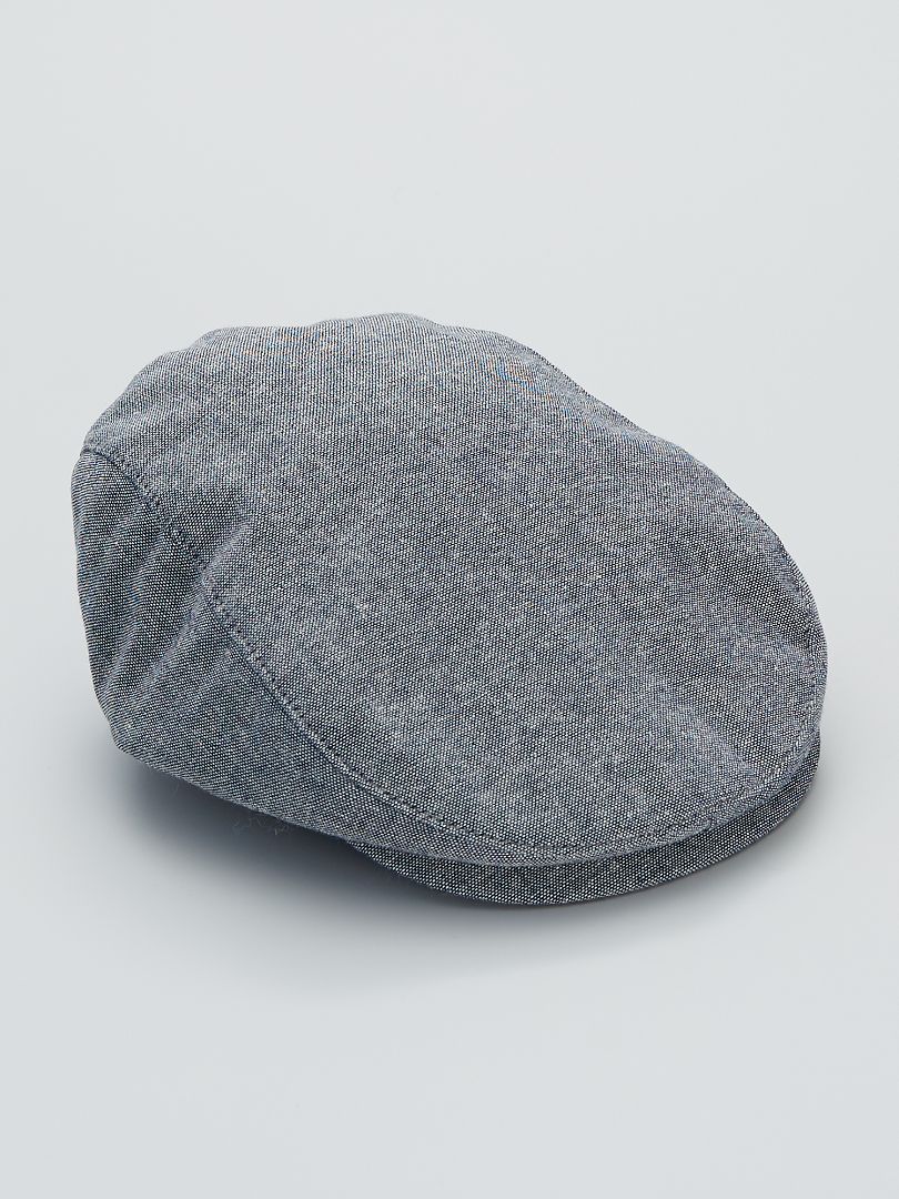 Gorra de algodón azul cambray - Kiabi