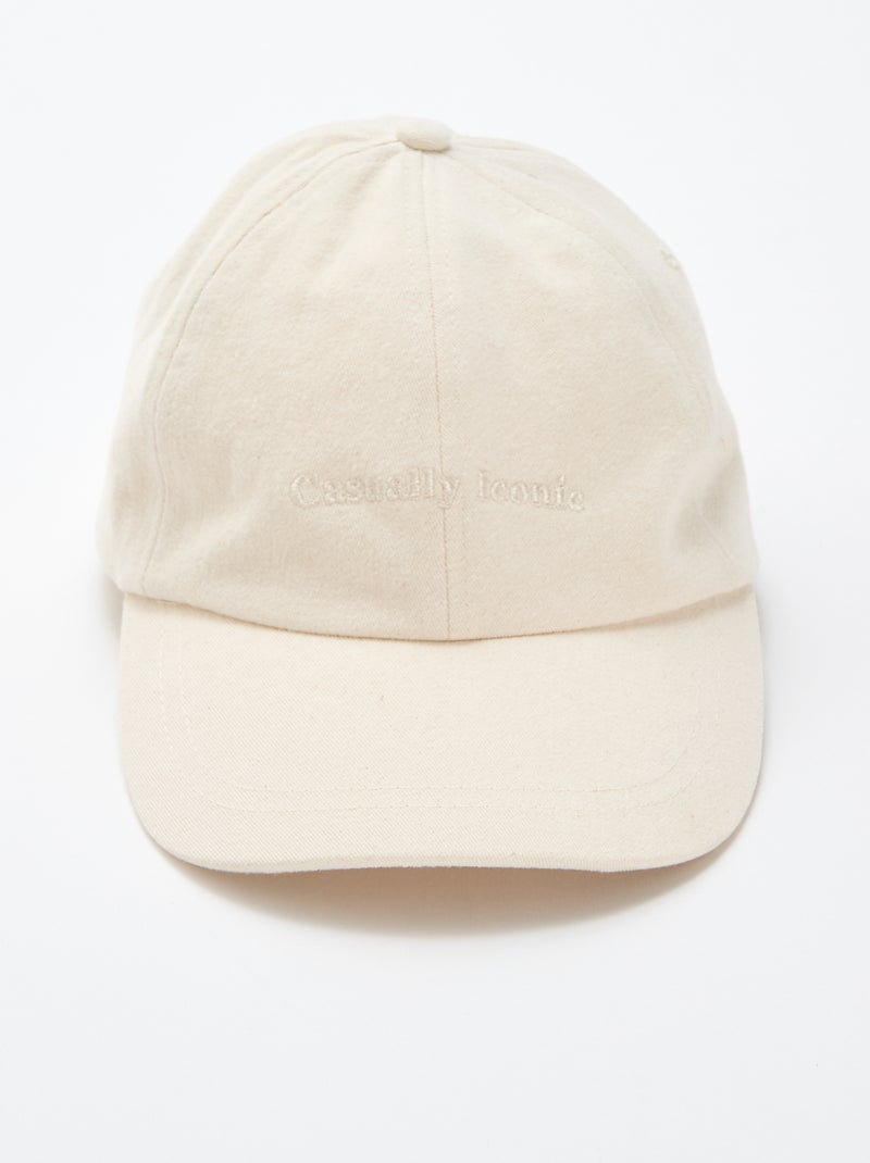 Gorra de algodón Beige - Kiabi