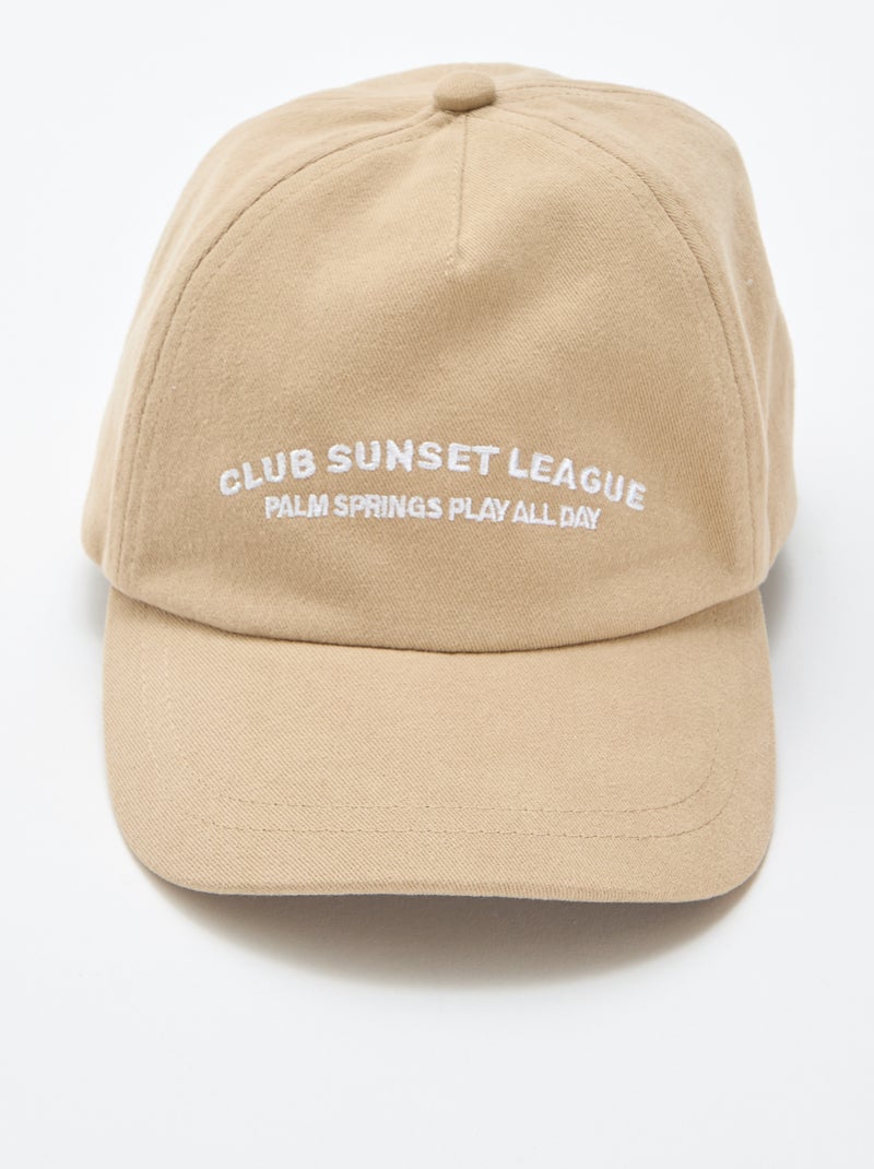 Gorra de algodón Beige - Kiabi