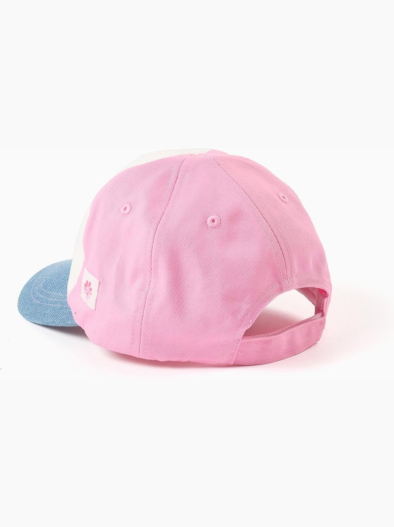 Gorra de algodón con bloque de color Rosa - Kiabi