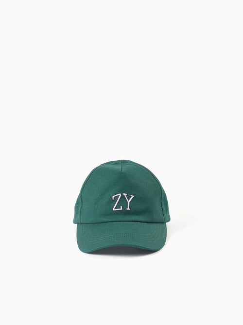 Gorra de algodón con bordado ZY - Kiabi Gorra de algodón con bordado ZY - Kiabi