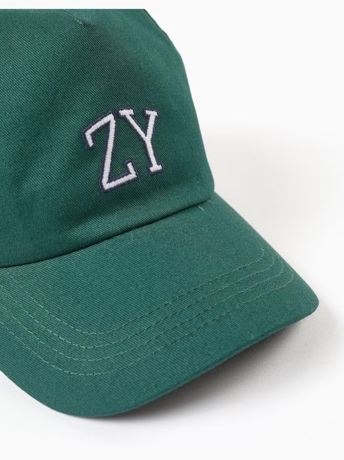 Gorra de algodón con bordado ZY - Kiabi Gorra de algodón con bordado ZY - Kiabi