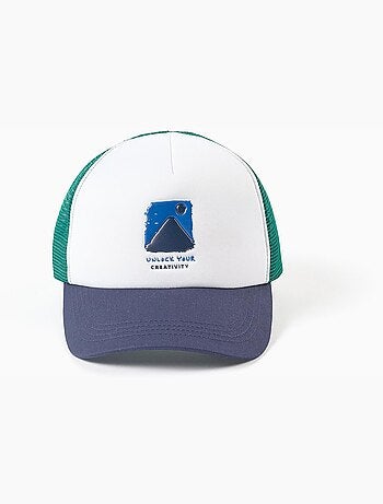 Gorra de algodón con estampado Creativity