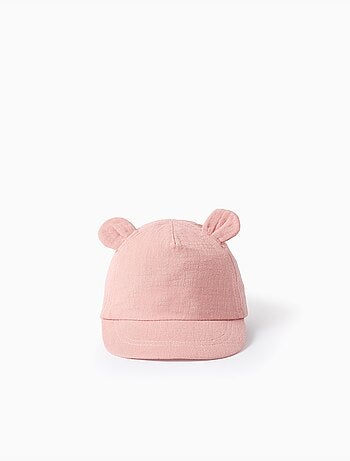 Gorra de algodón con orejas 3D