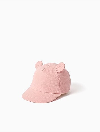 Gorra de algodón con orejas 3D