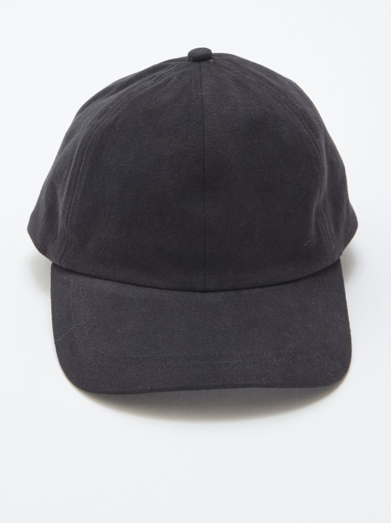 Gorra de algodón Negro - Kiabi