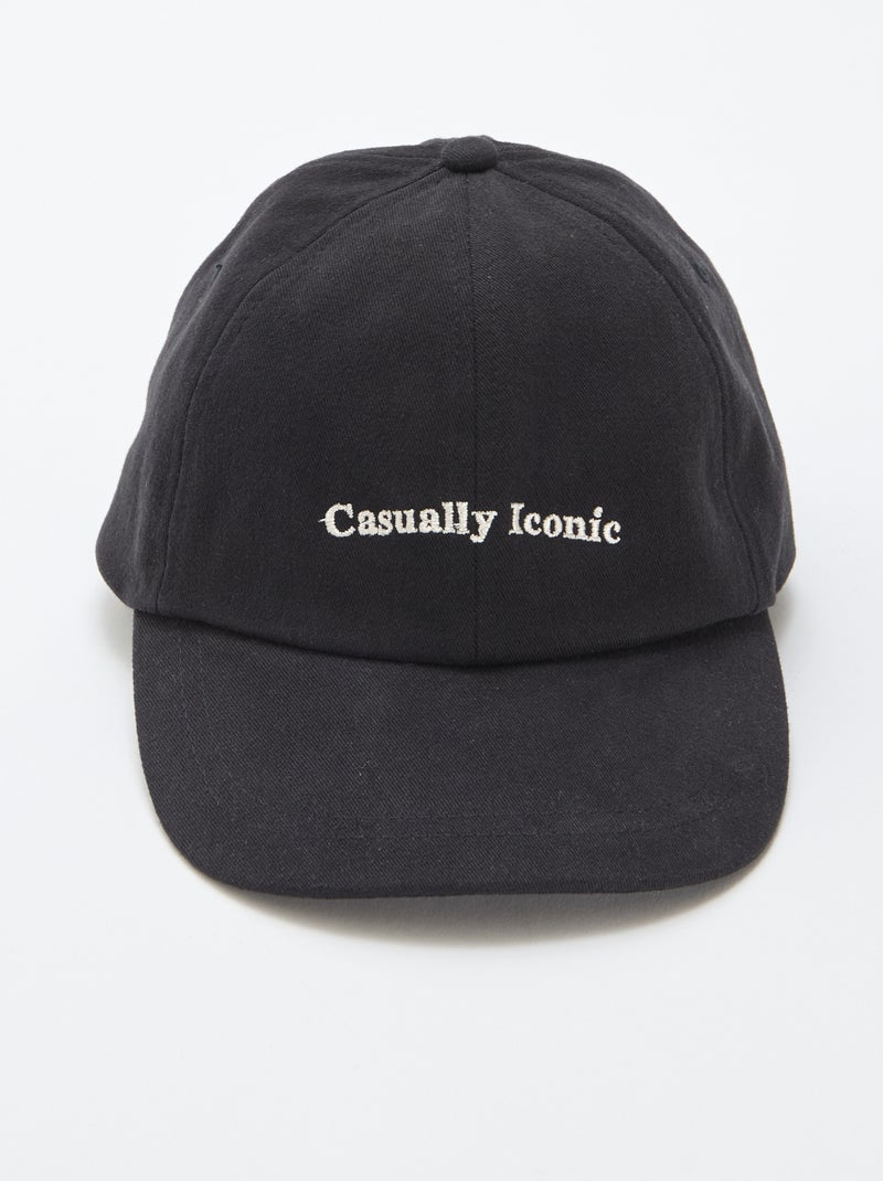 Gorra de algodón Negro - Kiabi