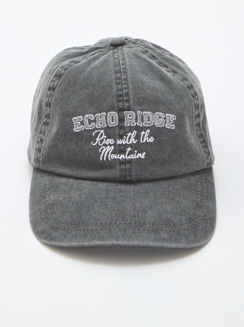 Gorra de algodón Negro - Kiabi