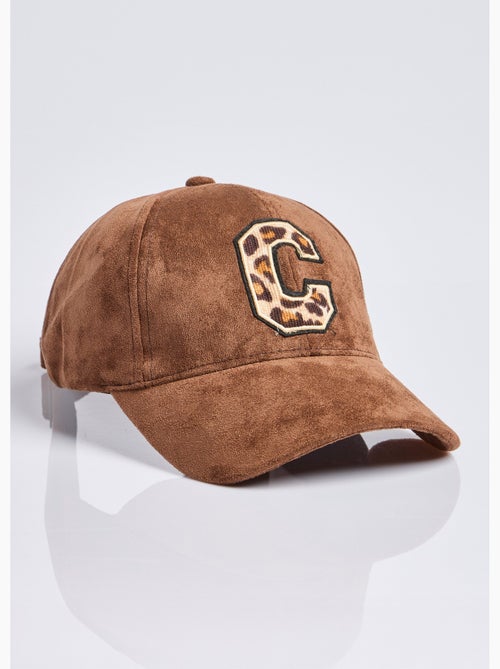 Gorra de ante sintético con detalle de estampado de leopardo - afibel - Kiabi
