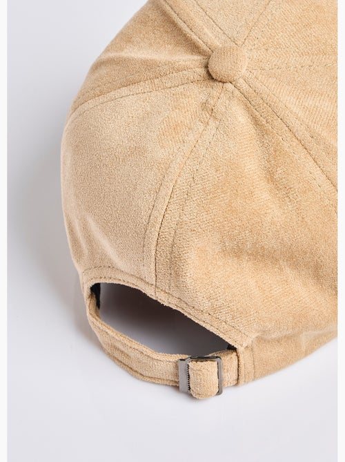 Gorra de ante sintético con detalle de estampado de leopardo - Kiabi