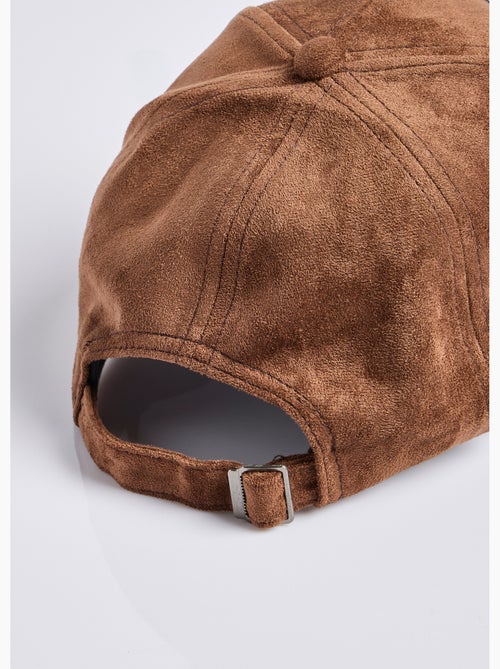 Gorra de ante sintético con detalle de estampado de leopardo - Kiabi