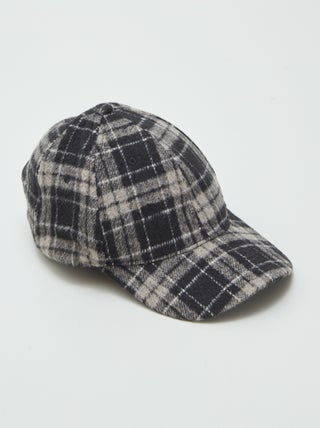 Gorra de fieltro a cuadros