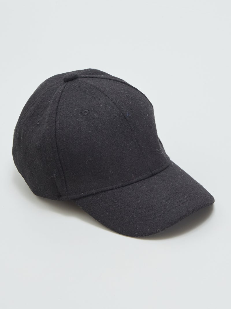 Gorra de franela NEGRO - Kiabi