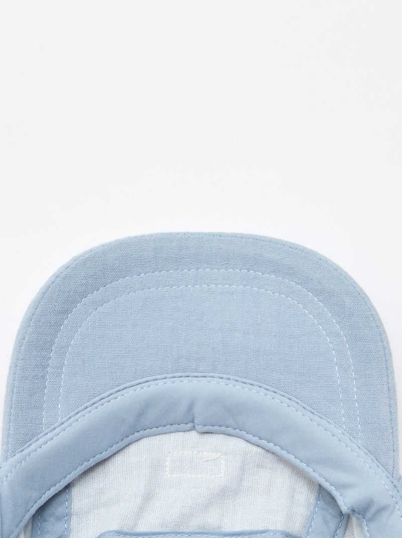 Gorra de gasa de algodón Azul - Kiabi