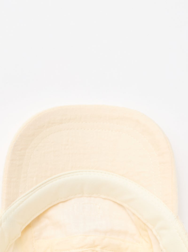 Gorra de gasa de algodón Blanco - Kiabi