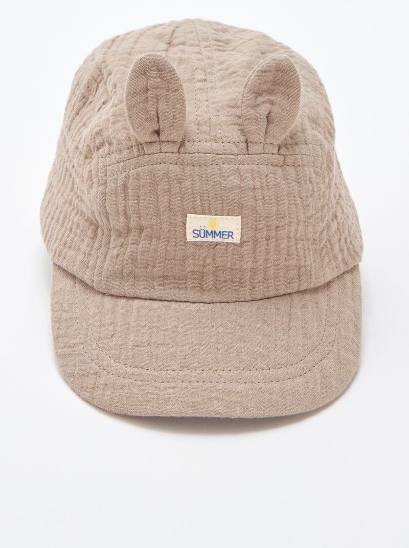Gorra de gasa de algodón Marron - Kiabi