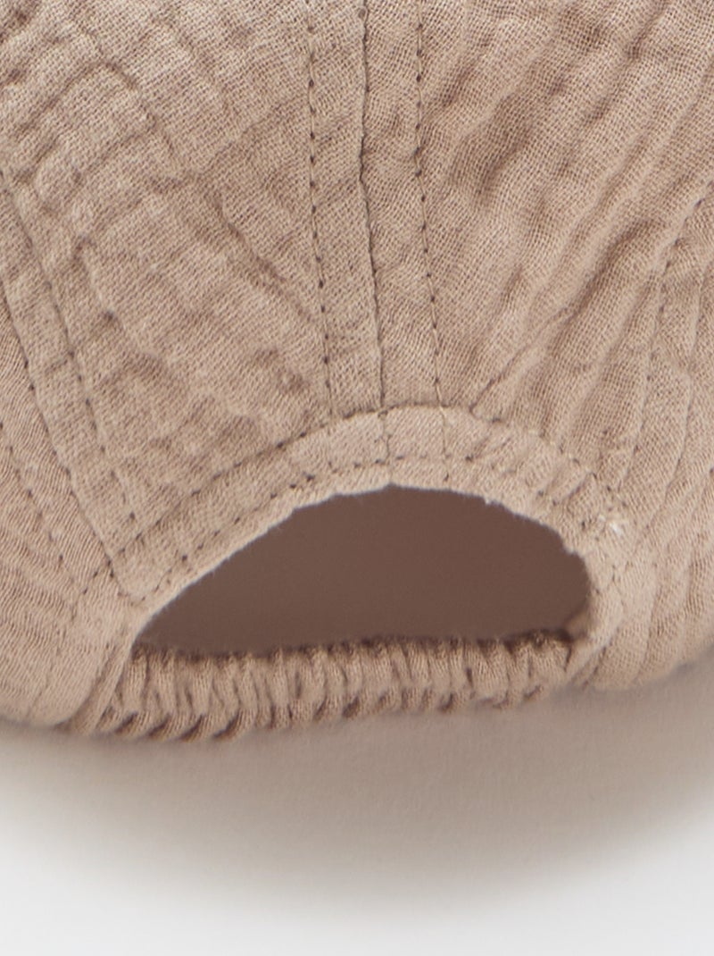 Gorra de gasa de algodón Marron - Kiabi