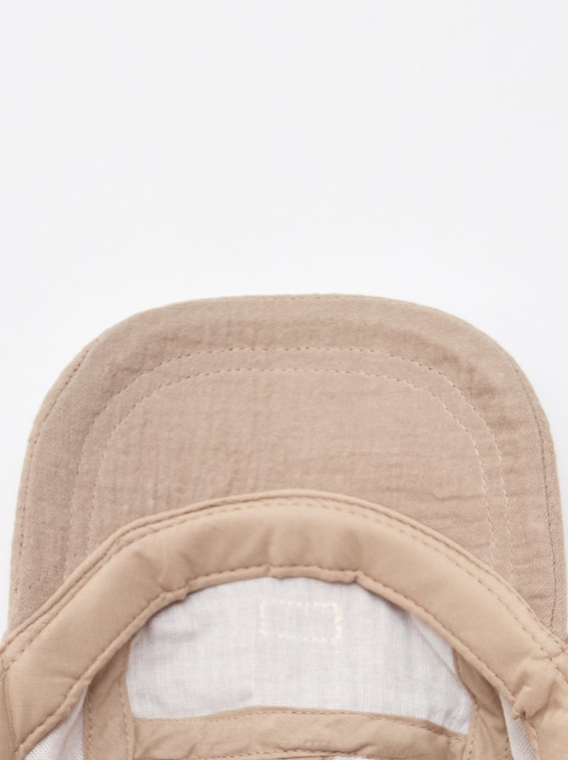 Gorra de gasa de algodón Marron - Kiabi