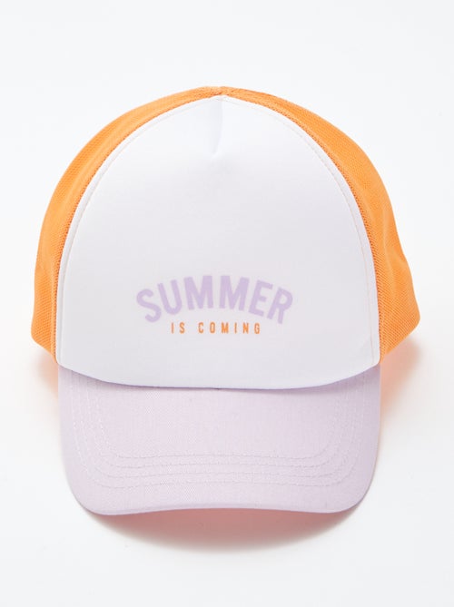 Gorra de malla y tela 'Summer is coming' - Kiabi