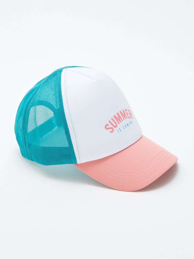 Gorra de malla y tela 'Summer is coming' ROSA - Kiabi