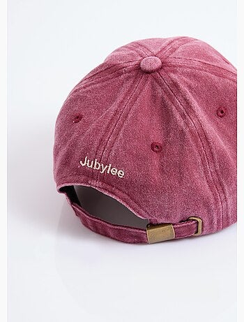 Gorra de mezclilla usada con bordado de corazón - AFIBEL