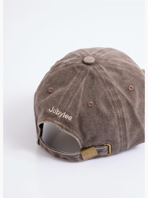 Gorra de mezclilla usada con bordado de corazón - Kiabi