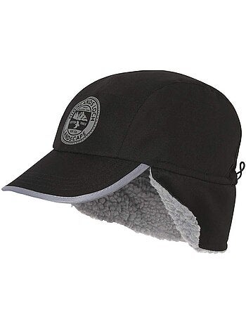 Gorra de microfibra con orejeras forradas de borreguito
