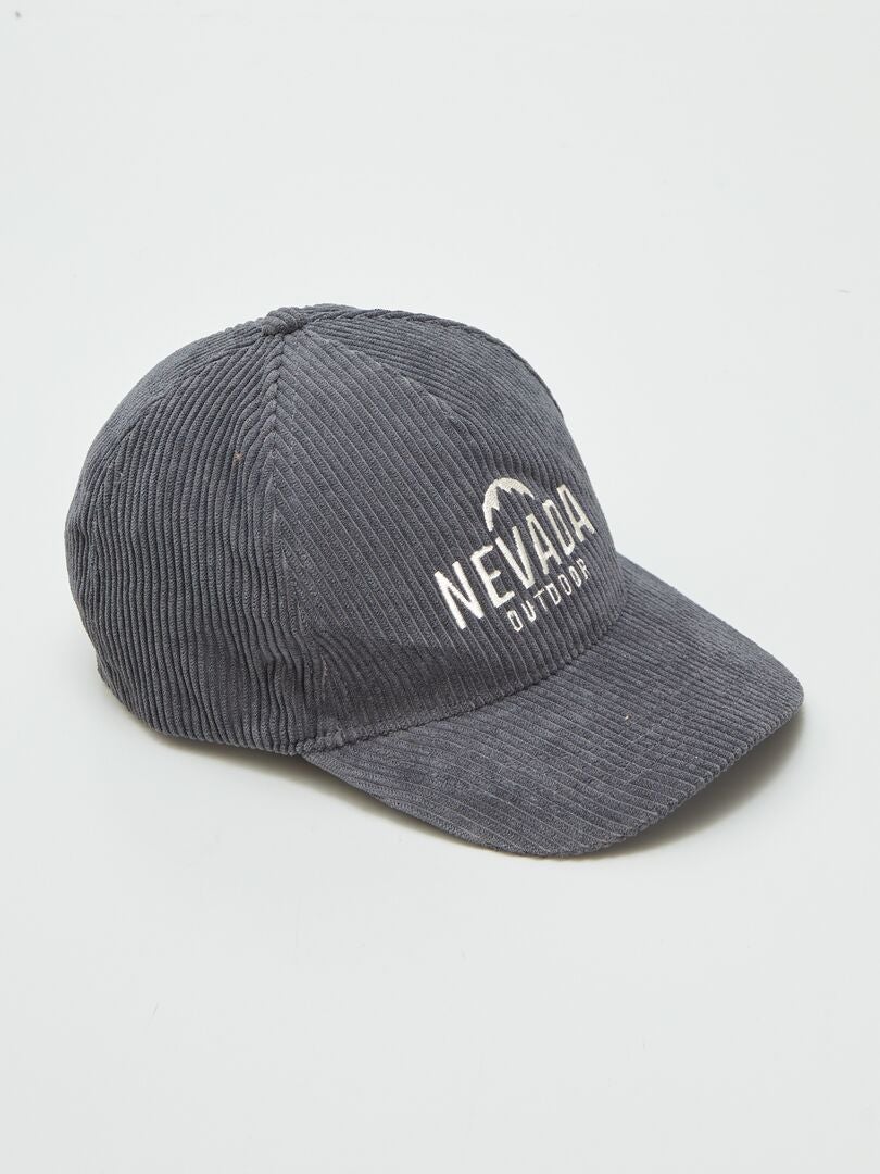 Gorra de pana GRIS - Kiabi