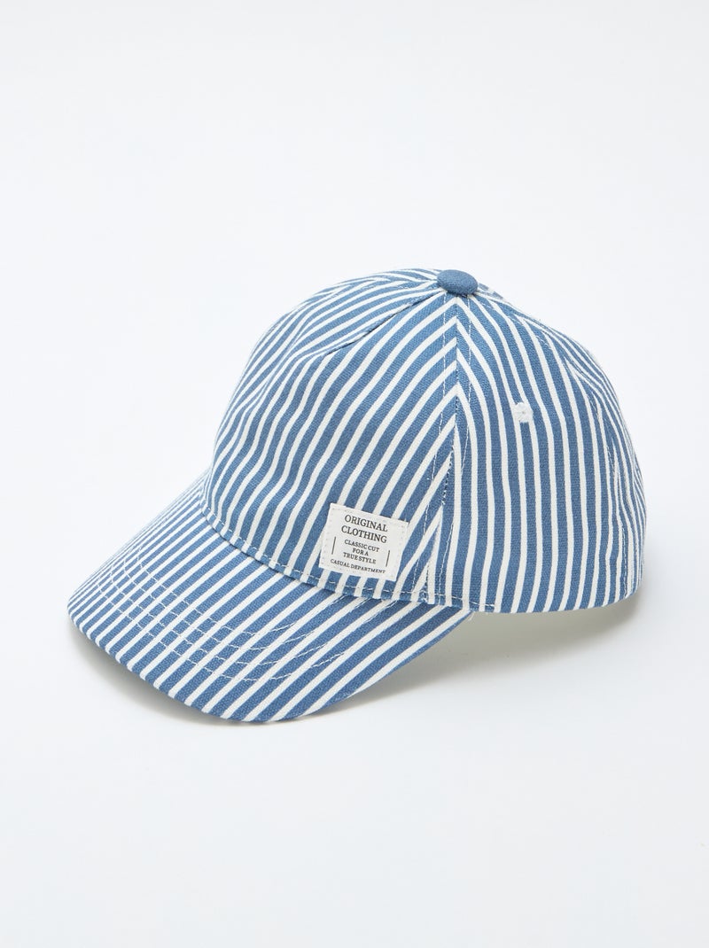 Gorra de rayas Azul - Kiabi