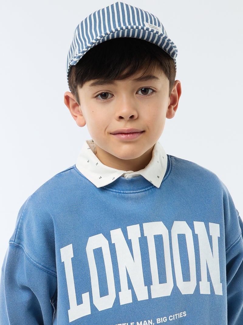 Gorra de rayas Azul - Kiabi