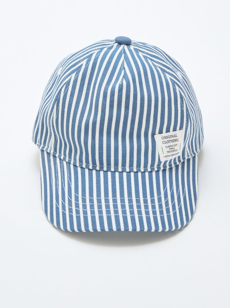 Gorra de rayas Azul - Kiabi