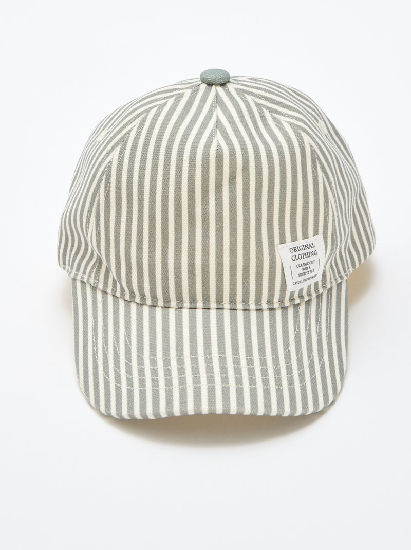 Gorra de rayas Verde - Kiabi