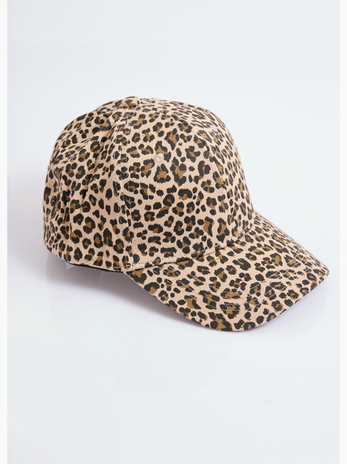 Gorra de sarga con estampado de leopardo - AFIBEL - Kiabi