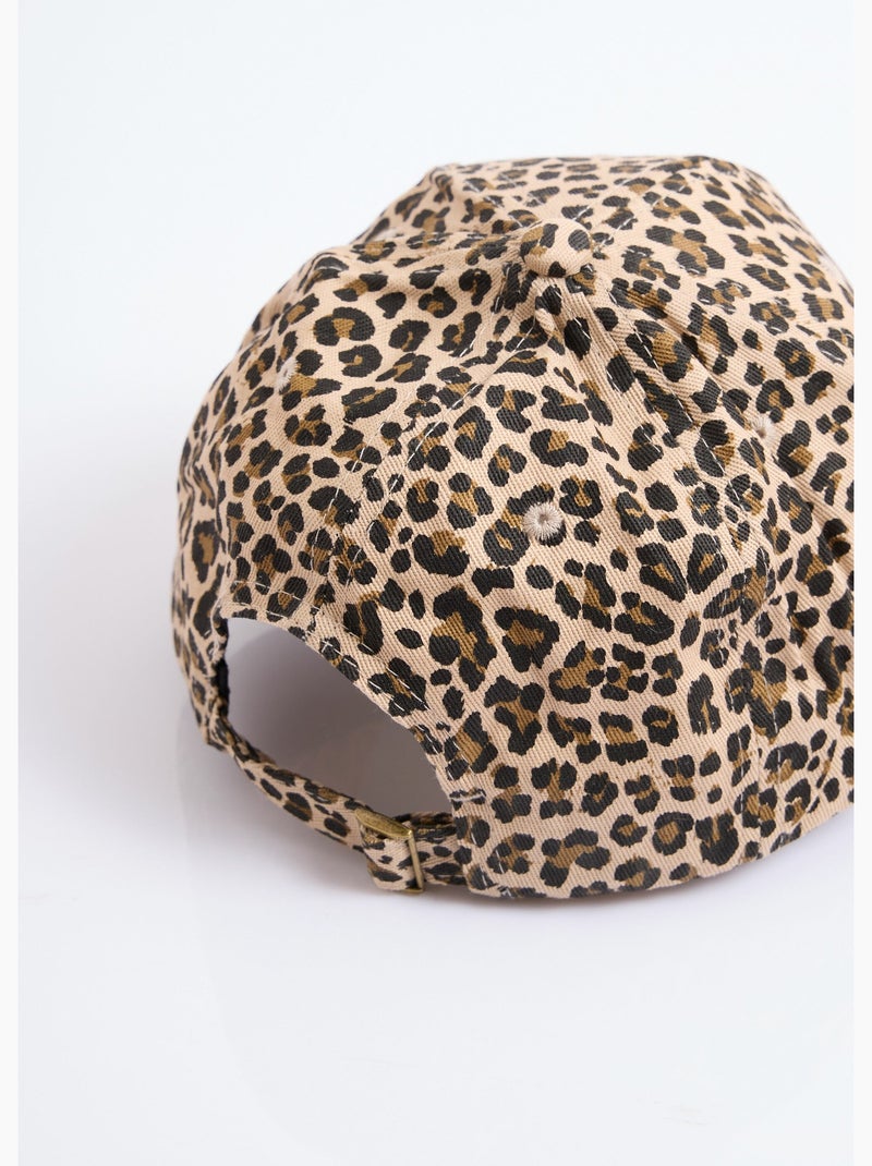 Gorra de sarga con estampado de leopardo - AFIBEL N/D - Kiabi
