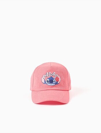 Gorra de sarga de algodón con estampado de Stitch