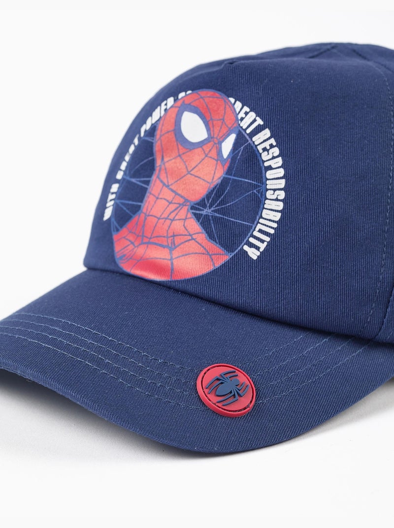 Gorra de sarga de algodón con estampado Spider-Man Azul oscuro - Kiabi