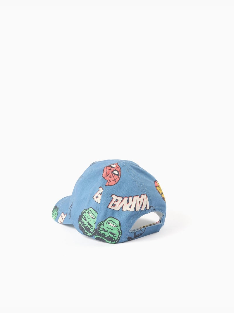 Gorra de sarga de algodón con estampados Marvel Azul Azul - Kiabi