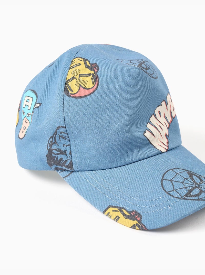 Gorra de sarga de algodón con estampados Marvel Azul Azul - Kiabi