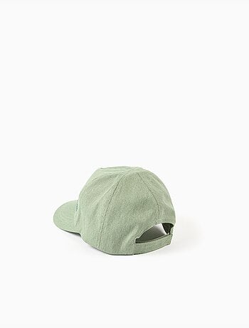 Gorra de sarga de algodón con olas bordadas