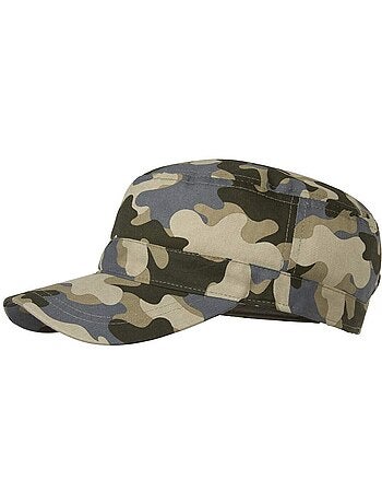 Gorra de sarga estampado de camuflaje