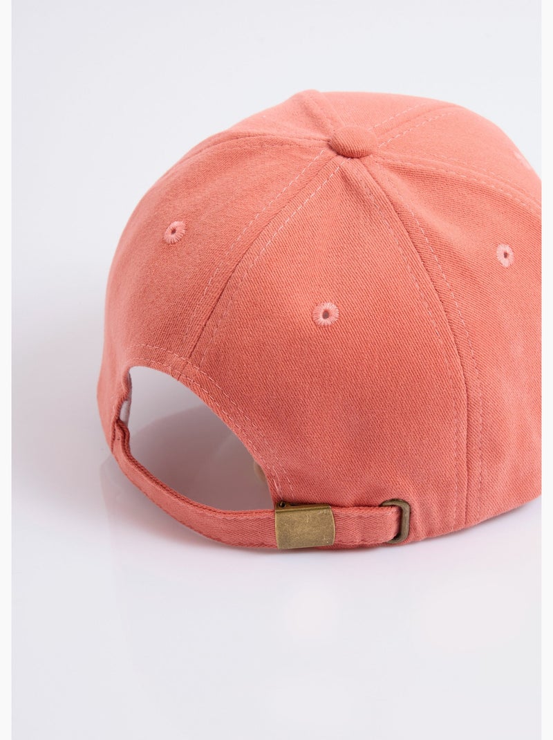 Gorra de sarga lisa con letras bordadas - AFIBEL Naranja - Kiabi