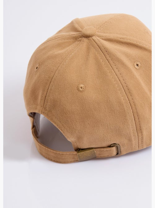 Gorra de sarga lisa con letras bordadas - Kiabi